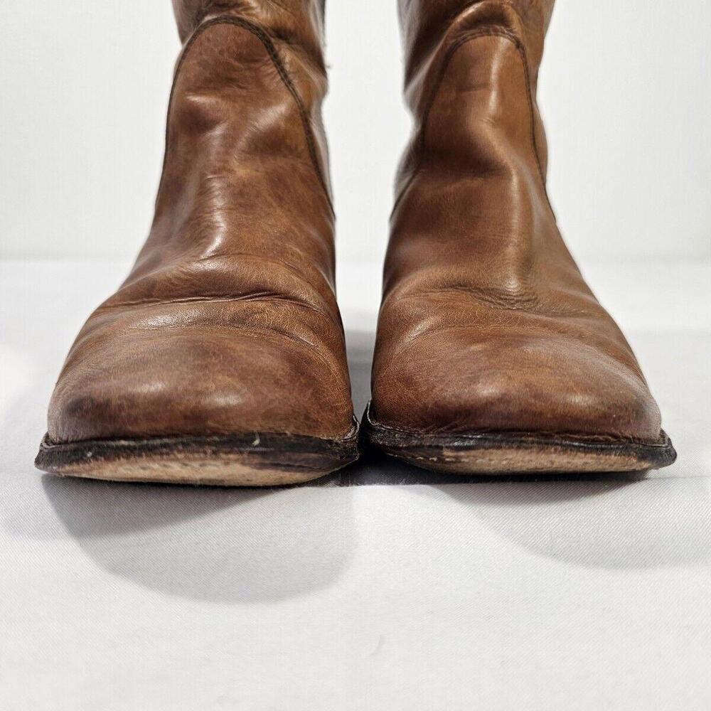 Frye Paige Short Riding Boot Sz 7.5M in Dark Brown. Cow Girl Costal Cowgirl - Picture 4 of 11